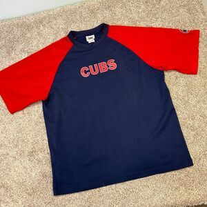 Vintage Chicago Cubs‎ Shirt Lee Sport Men Size XL Blue Red Mesh Spellout Logo